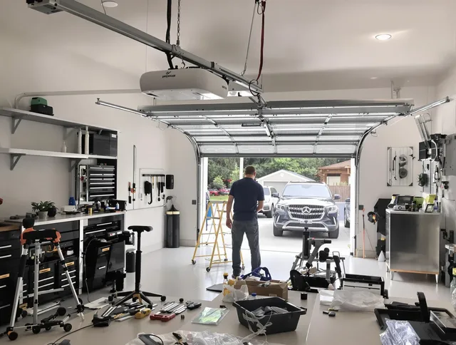 Garage door opener installation by Groton Garage Door Repair in Groton
