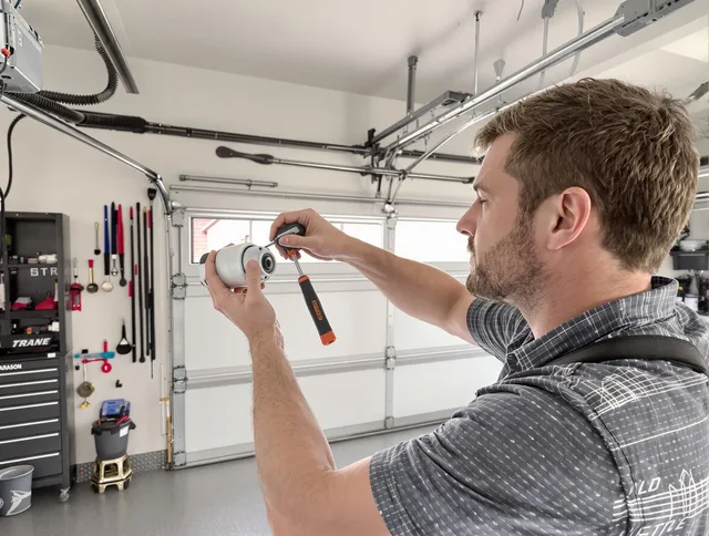 Garage door opener repair service by Groton Garage Door Repair in Groton