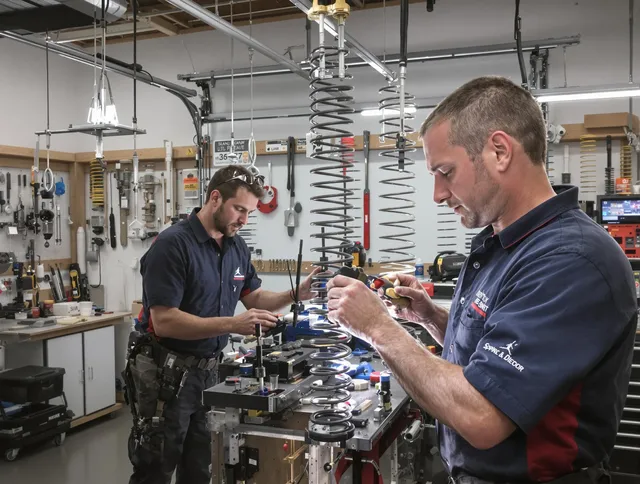 Garage door spring repair service by Groton Garage Door Repair in Groton
